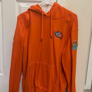 north face patch hoodie